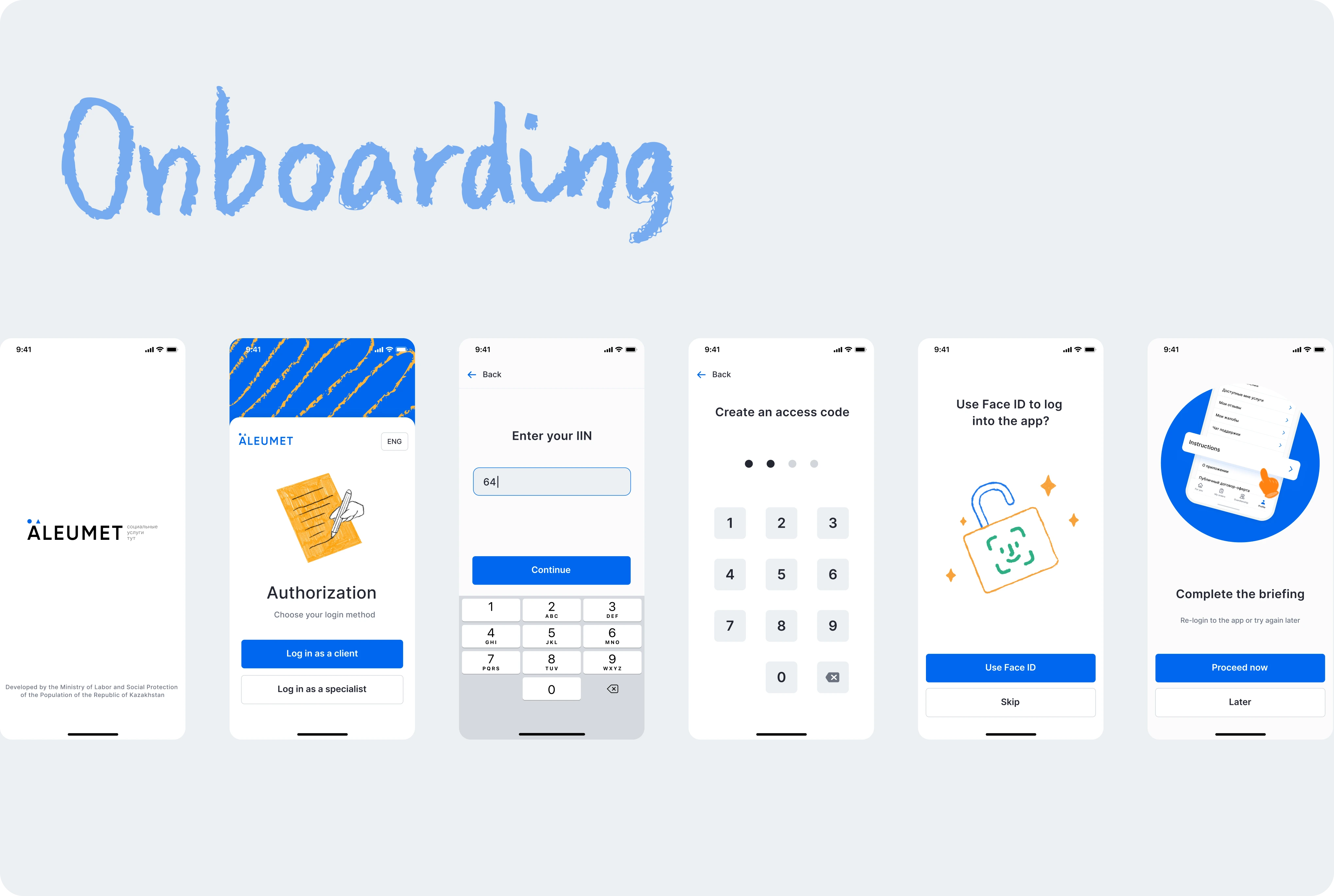 Onboarding flow
